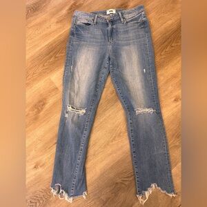 Paige distressed Hoxton Ankle Peg Jeans - perfect condition size 31